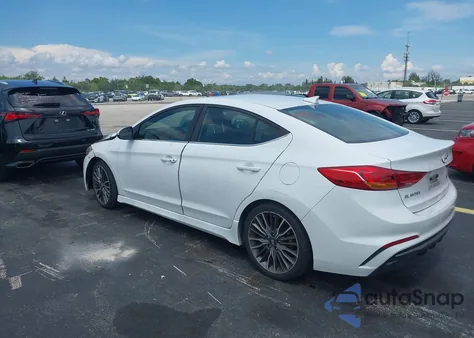 2018 Hyundai Elantra Sport из США, поврежденный, VIN KMHD04LB0JU483016